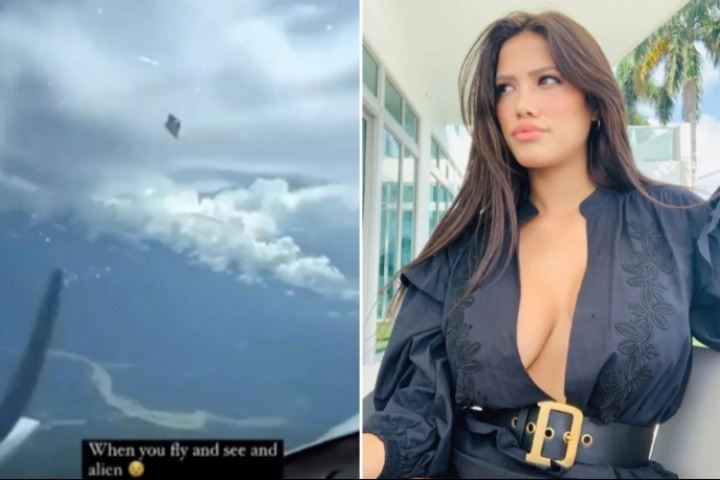 太阳报：菲利克斯女友在飞机上拍到UFO，以惊人速度略过飞机